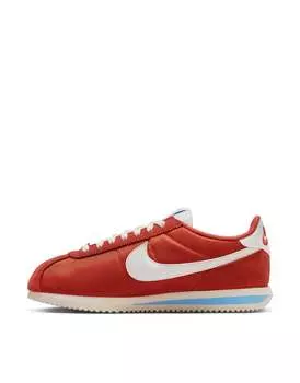 Красно-белые кроссовки Nike Cortez TXT