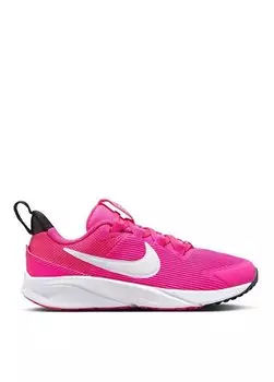 Красно-розовые прогулочные кроссовки для девочек DX7614-601 NIKE STAR RUNNER 4 NN (P Nike, розовый