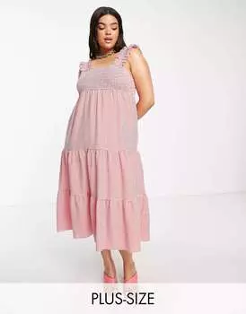 Красное клетчатое платье Nobody's Child Maya