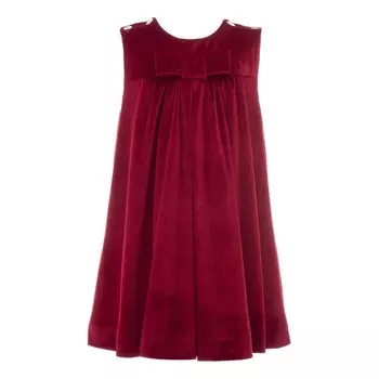 Красное платье без рукавов с бантом Tulleen, красный