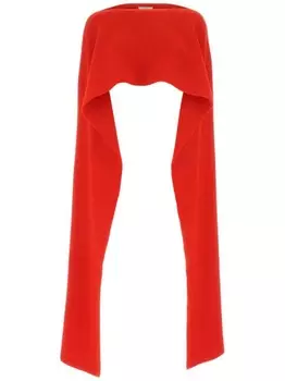 Красное пончо QUIRA, красный