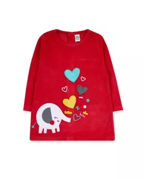 Красное вязаное платье для девочки Tuc tuc, красный