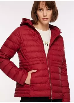 Красное женское пальто Tommy Hilfiger