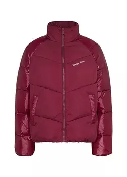 Красное женское пальто Tommy Jeans