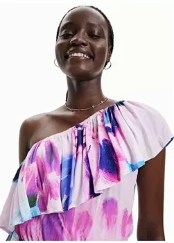 Красное женское стандартное пляжное платье Desigual