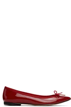 Красные балетки Brigitte с острым носком Repetto