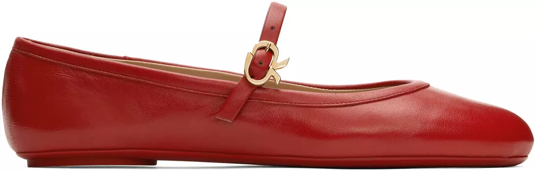 Красные балетки Carla Gianvito Rossi