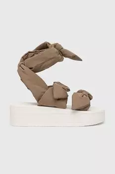 Красные босоножки Valentino Red Valentino, зеленый