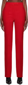 Красные брюки со складками Ferragamo