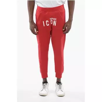 Красные хлопковые брюки Dsquared2, Red