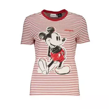 Красные хлопковые топ и футболка Desigual