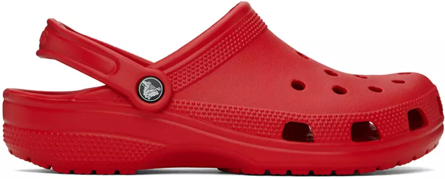 Красные классические сабо Crocs