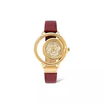 Красные кожаные часы The Police