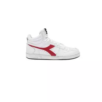 Красные кожаные кроссовки Diadora