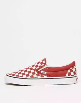 Красные кроссовки Vans Slip On