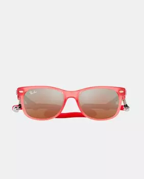 Красные квадратные солнцезащитные очки унисекс Ray-Ban, красный