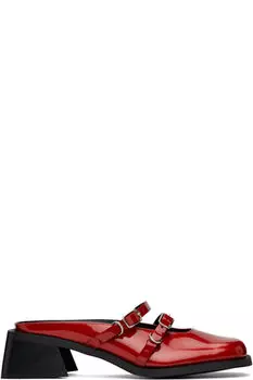 Красные мюли Энди Justine Clenquet