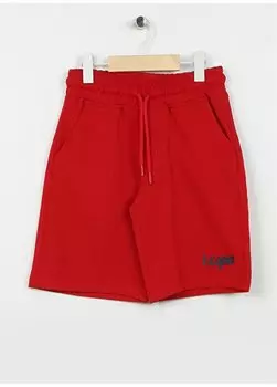 Красные однотонные шорты выше колена для мальчика СЕНТЯБРЬ023 U.S. Polo Assn., красный