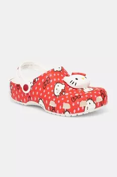 Красные шлепанцы Crocs Classic Hello Kitty Clog, красный