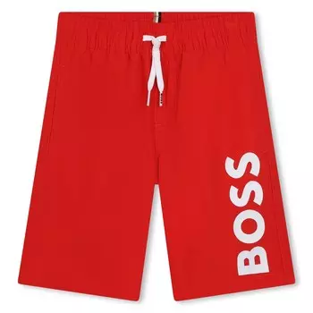 Красные шорты для плавания BOSS, красный