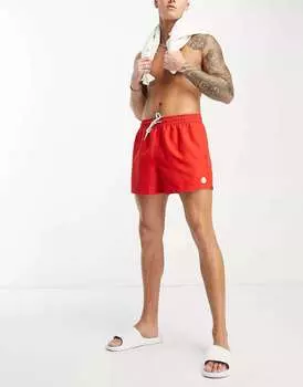 Красные шорты для плавания New Look обычного кроя