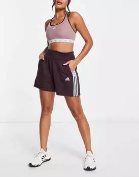 Красные шорты в полоску с боковыми вставками adidas Football Tiro