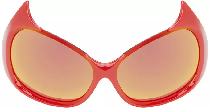 Красные солнцезащитные очки Gotham Cat Balenciaga, цвет Red