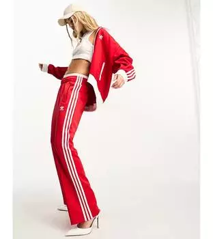Красные спортивные брюки adidas Originals adicolor