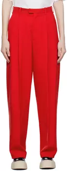 Красные строгие брюки Marni