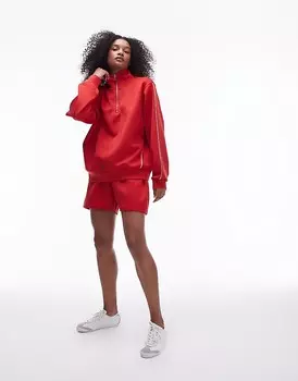 Красные тренировочные шорты Topshop –, однотонные