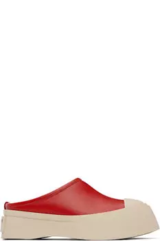 Красные туфли Pablo Sabot Slip-on Loafers Marni
