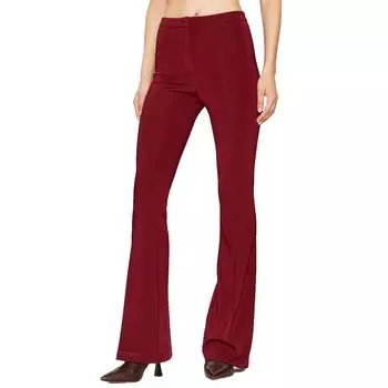 Красные вискозные брюки Pinko, красный