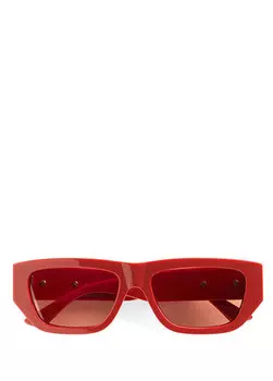 Красные женские солнцезащитные очки Bottega Veneta