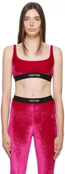 Красный бюстгальтер с овальным вырезом TOM FORD