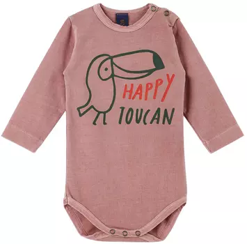Красный детский комбинезон Happy Toucan Bonmot Organic