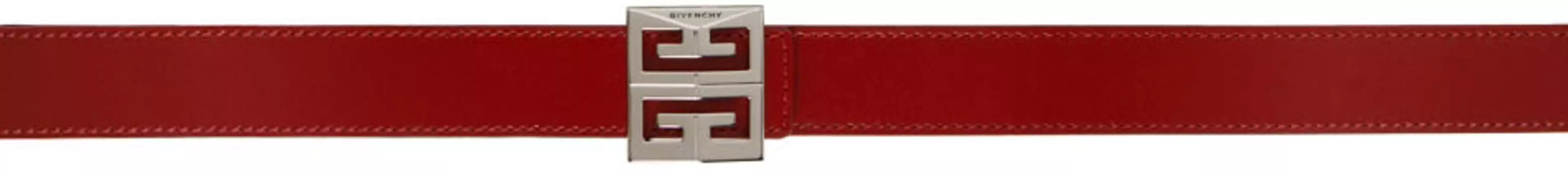 Красный двусторонний ремень 4G Givenchy