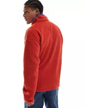 Красный флисовый свитер Columbia Helvetia II с короткой планкой на кнопках