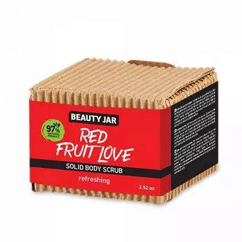 Красный фрукт любит твердый скраб для тела Beauty Jar, 100 гр