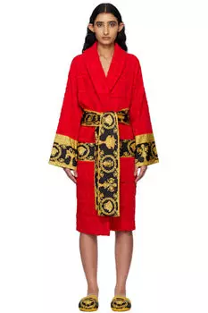 Красный халат «I Heart Baroque» Versace Underwear