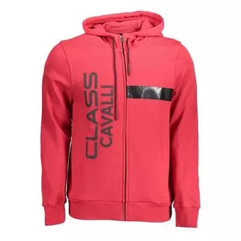 Красный хлопковый свитер cavalli CLASS