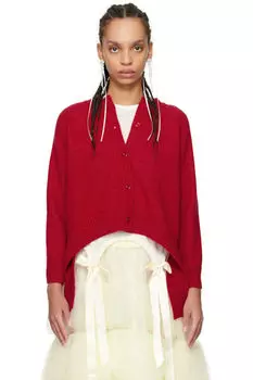 Красный кардиган с открытой спиной Simone Rocha