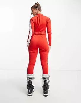 Красный комбинезон с поясом Threadbare Ski