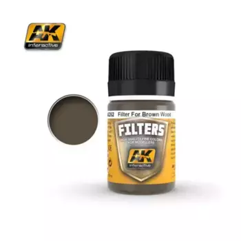 Красный Коричневый/Фильтр для коричневого дерева, Weathering (AK-Interactive)