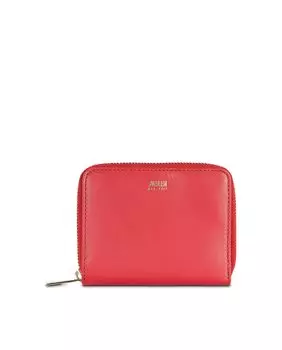 Красный кожаный женский кошелек Georgia с RFID-защитой Jaslen, красный
