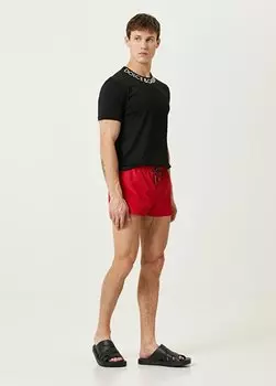 Красный купальник с логотипом Dolce&Gabbana