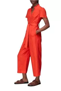 Красный льняной комбинезон Emmie Whistles, красный