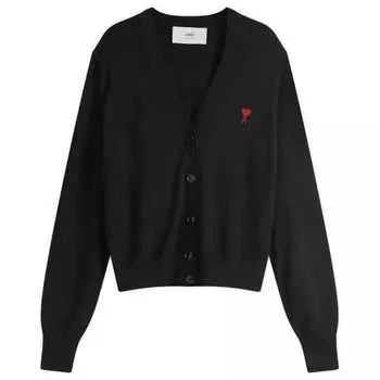 Красный маленький кардиган adc Ami Paris, черный