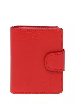 Красный мужской кожаный кошелек Fabrika