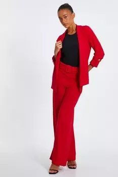 Красный пиджак с присборенными рукавами QUIZ Clothing