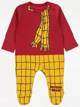 Красный пижамный костюм Rupert Bear George., красный